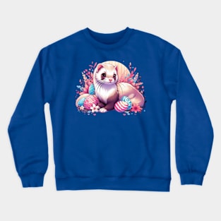 Ferociously Cute Easter Ferret Crewneck Sweatshirt